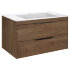 База под раковину Chiara 2D 800 подвесная, 2 выкатных ящика soft-close, T.Oak