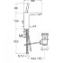 Смеситель Roca PALS для раковины с донным клапаном click-clack 75A326DC00