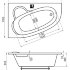 Акриловая ванна Ravak Asymmetric 170х110 L