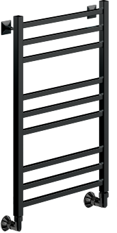 Полотенцесушитель Ника MODERN ЛМ-5 80/40 RAL9005 черный матовый