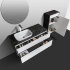 Мебель B&W U907.1000 основной шкаф, Blum металлический ящик, керамогранит / раковина (1000x525x506)