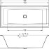 Акриловая ванна STILL SQUARE LED 180x80 R