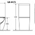 Унитаз напольный Grossman Style GR-4473S Безободковый с ВЫСОКОЙ ЧАШЕЙ 48 см, 2 ме
