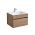 База под раковину Chiara 600 подвесная, 1 выкатной ящик soft-close, N.Oak