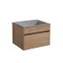 База под раковину Chiara 600 подвесная, 1 выкатной ящик soft-close, N.Oak