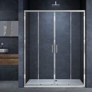 Душевая дверь Alpha VDS-3AL2170CL, 1700, хром, стекло прозрачное