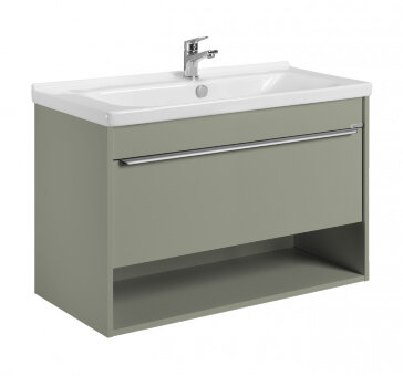 Тумба-умывальник ХОУП 100, 1 ящ., подвесная, хаки (под раковину МИРАНДА 100)