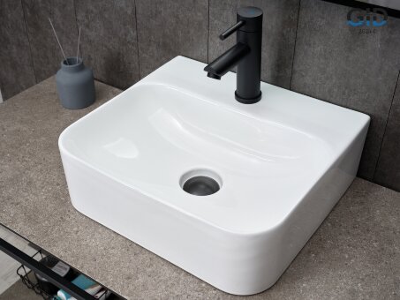 Раковина Gid N9257 51217 накладная белая 43x39x13 Раковина Gid N9257 51217 накладная белая 43x39x13