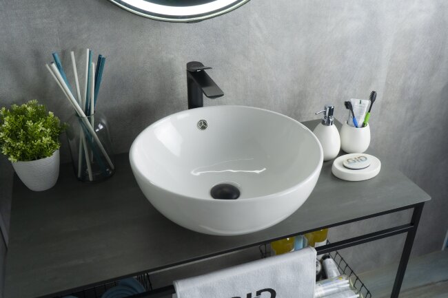 Раковина Gid N9003a 51103 накладная белая 43x43x17.5 Раковина Gid N9003a 51103 накладная белая 43x43x17.5