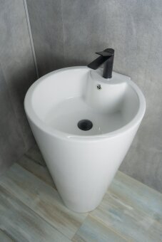 Раковина Gid Nb136 81105 накладная белая 50x53x80