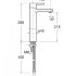 Смеситель Roca NAIA для раковины, высокий, без донного клапана (coldstart) 75A3796C00