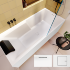 Акриловая ванна STILL SHOWER PLUG&PLAY LEVÁ 180X80 RIHO FALL