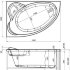 Акриловая ванна Aquanet Mayorca 150x100 L (с каркасом)