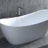 Ванна каменная отдельностоящая матовая 185х77 Salini NOEMI 101811SM