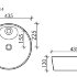 Умывальник чаша накладная круглая  Element 435*435*135мм