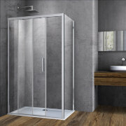 Душевой уголок Soft VSR-3SO1016CL, 1600*1000, хром, стекло прозрачное