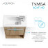 Тумба-умывальник ХОУП 40, 1 дв., подвесная, орех (под раковину МИРАНДА 40)