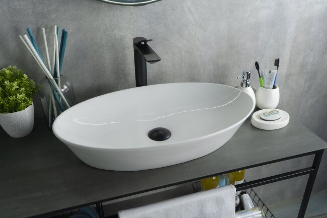 Раковина Gid N9397 51141 накладная белая 61x37x12