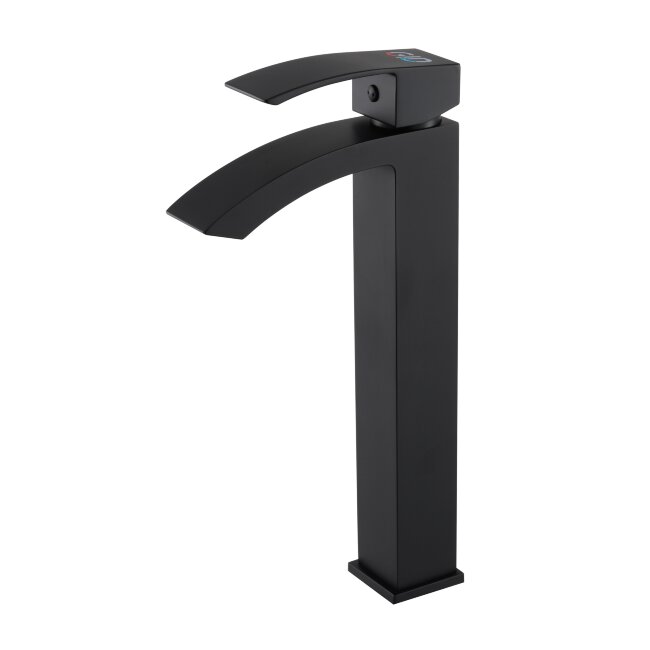 Смеситель высокий для раковины Gid Victoria L120-BM-D L120BMD черный матовый