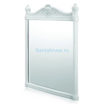 Зеркало Georgian с рамой, цвет белый алюминий Burlington