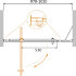 Душевая дверь CEZARES MOLVENO-BA-11-80+20-C-Cr-IV