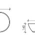 Умывальник чаша накладная овальная  Element  405*330*140 мм