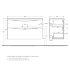 База под раковину подвесная BelBagno MARINO-H60-1100-2C-SO-BL-P