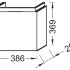 Тумба подвесная без раковины Jacob Delafon Rythmik EB1036-G1C