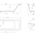 Ванна каменная встраиваемая матовая 180x80 Salini CASCATA 104213MRF окрашена по RAL