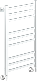 Полотенцесушитель Ника MODERN ЛМ-5 80/50 RAL9016 белый матовый