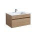 База под раковину Chiara 800 подвесная, 1 выкатной ящик soft-close, N.Oak