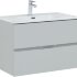 Тумба под раковину Aquanet Алвита New 80 2 ящика, серый