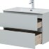 Тумба под раковину Aquanet Алвита New 80 2 ящика, серый