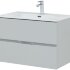 Тумба под раковину Aquanet Алвита New 80 2 ящика, серый
