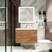 База под раковину подвесная с двумя выкатными ящиками, 900x450x550, AM-Verona-Push-900-2C-SO-RK