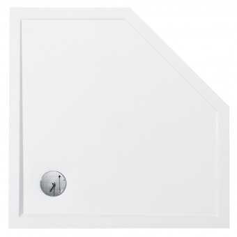 Поддон "Калифорния 100х100" пятиугольный, литьев.мрамор, бел.