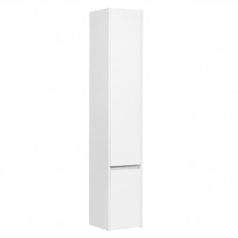 Шкаф-колонна СТОУН 30, подвесная, правая, белая