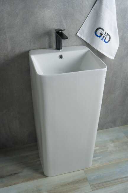 Раковина Gid Nb148 81117 накладная белая 42x41x86