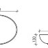 Умывальник чаша накладная овальная (цвет Чёрный Матовый) Element 520*395*130мм