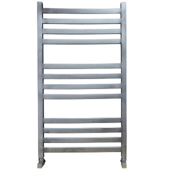 Полотенцесушитель Ника MODERN ЛМ-6 100/50 Matt Antique Silver с вентилями (комплект люкс)