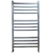 Полотенцесушитель Ника MODERN ЛМ-6 100/50 Matt Antique Silver с вентилями (комплект люкс)