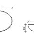 Умывальник чаша накладная овальная (цвет Темный Антрацит Матовый) Element 520*395*130мм