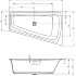 Акриловая ванна STILL SMART LED L 170x110