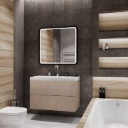 База под раковину подвесная с двумя выкатными ящиками, 900x450x550,AM-Verona-Push-900-2C-SO-St