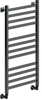 Полотенцесушитель Ника MODERN ЛМ-6 100/50 RAL9005 черный матовый