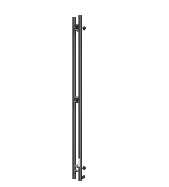 Полотенцесушитель Электрич.кабельный Ника Robe-2 120/10 RAL9005 черный матовый правый тэн