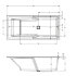 Акриловая ванна STILL SHOWER LED 180x80