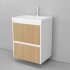Тумба подвесная VELVEX Klaufs 60.2Y-617.216 с раковиной Cersanit COMO 60