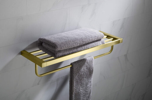 Полка для полотенец Timo Selene 17058/17 золото матовое Полка для полотенец Timo Selene 17058/17 золото матовое
