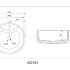 Раковина накладная ABBER Bequem AC2104MB черная матовая